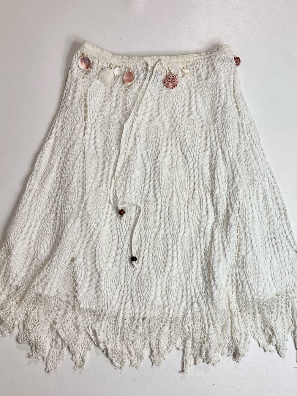 Y2K MixNouveau New York crochet and seashell skirt